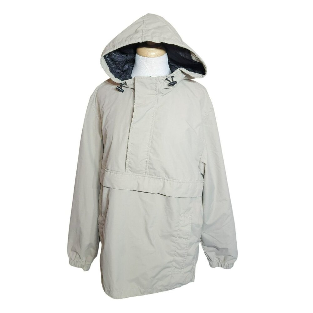 H&M Rain Jacket, Women L, Pull-Over, Hooded, Multi-Pockets, Adj Straps, EUC